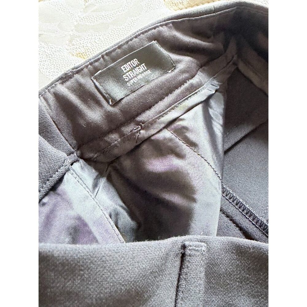 New Express Women's Editor Straight Super High Rise Pants - Black - 6S NWT - Picture 4 of 5
